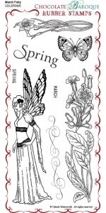 March Fairy Rubber Stamp sheet - DL